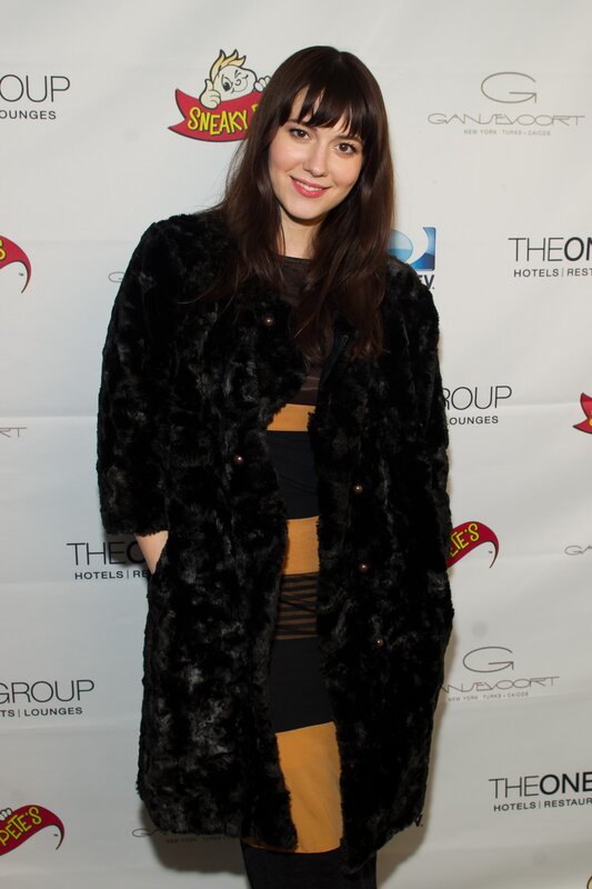 woman in black fur coat