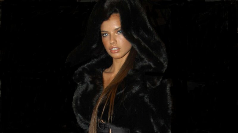 Woman in Black Fur Coat — Dramatic, Night