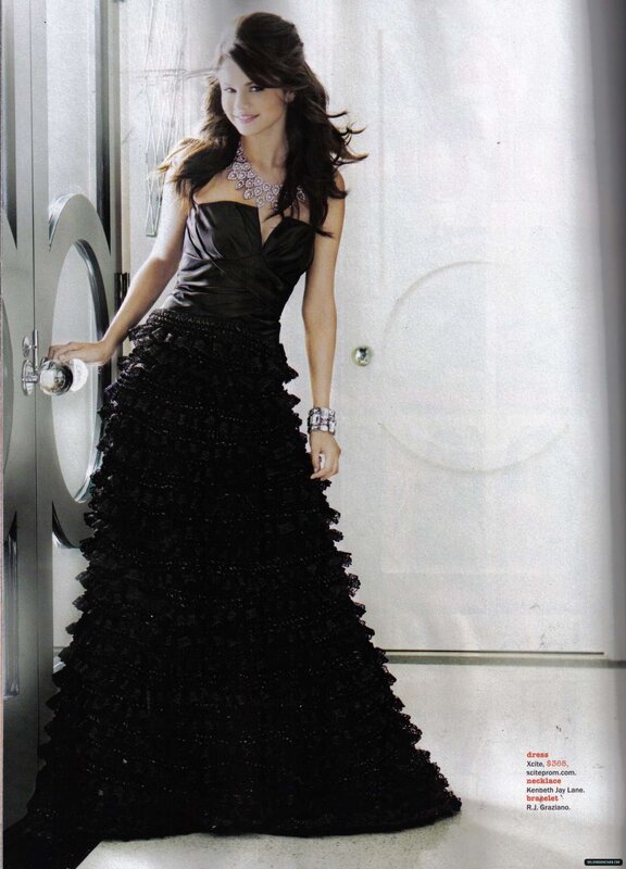 woman in black gown