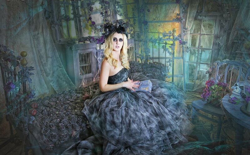 Woman in Black Gown — Gothic