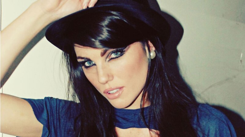 woman in black hat