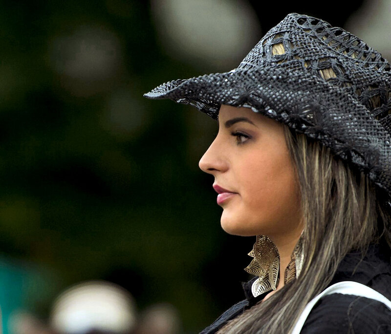 Woman in Black Hat — Calm, Photograph