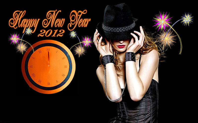 Woman in Black Hat — Celebratory