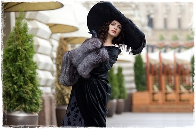 Woman in Black Hat — Dramatic, Afternoon