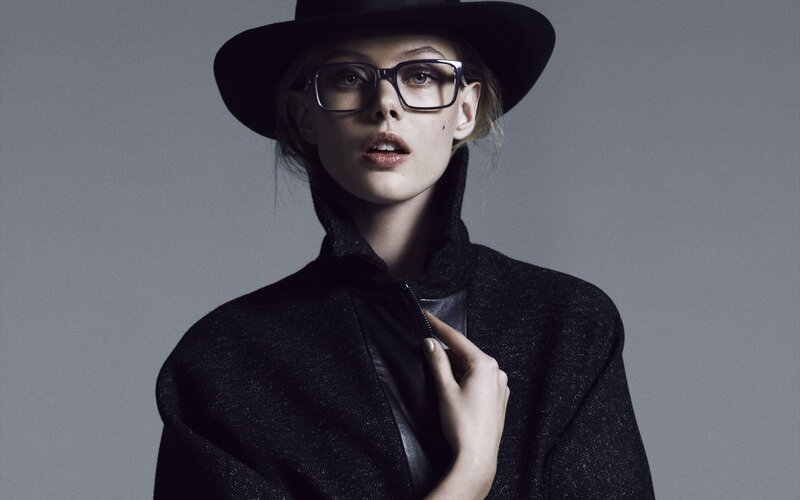 Woman in Black Hat — Dramatic, Photograph, Glasses