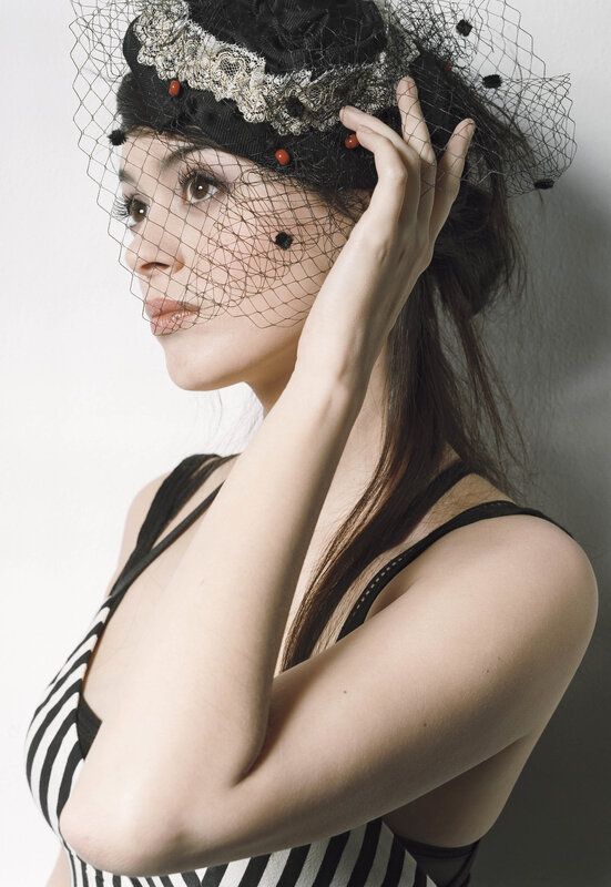 Woman in Black Hat — Dramatic, Photograph, Veil
