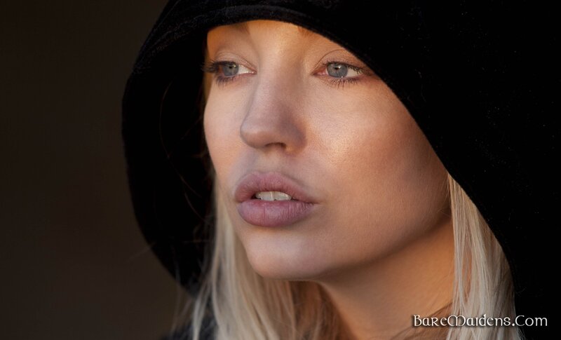 Woman in Black Hat — Dramatic, Sunset, Photograph, Blonde Hair