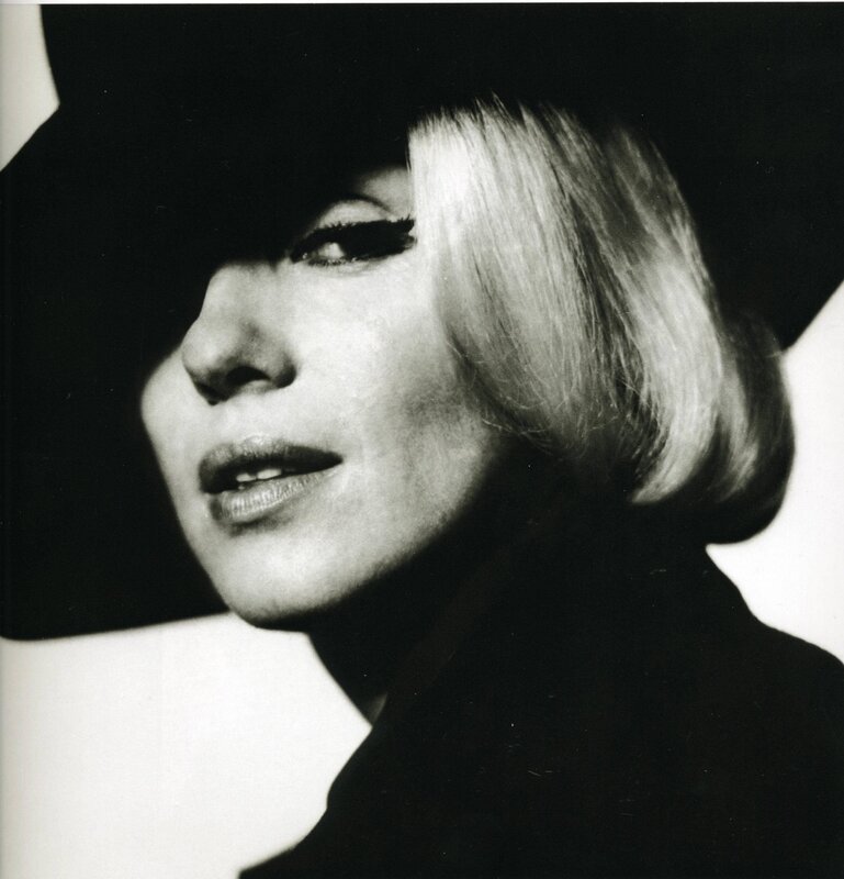 woman in black hat portrait