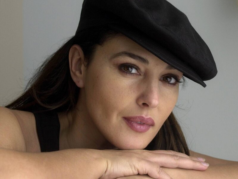 woman in black hat portrait
