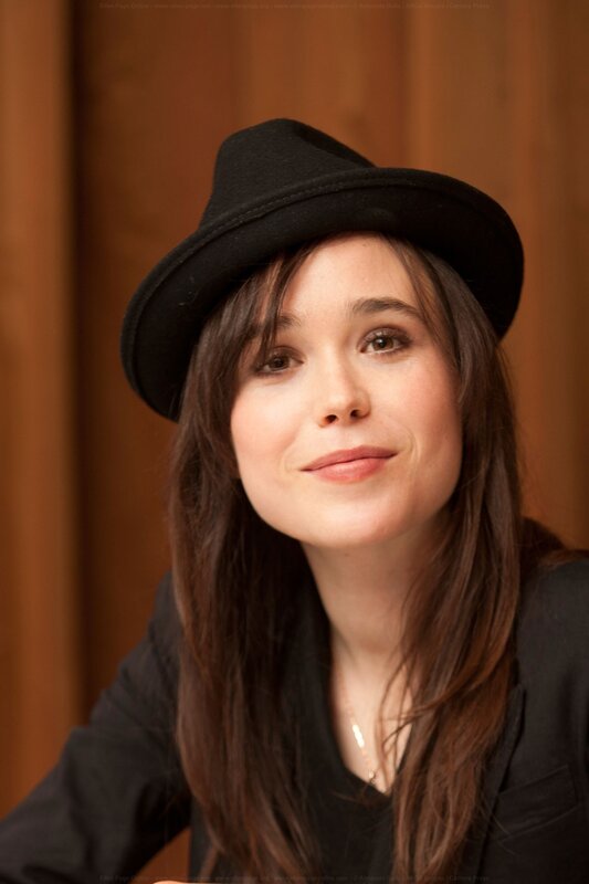 woman in black hat portrait