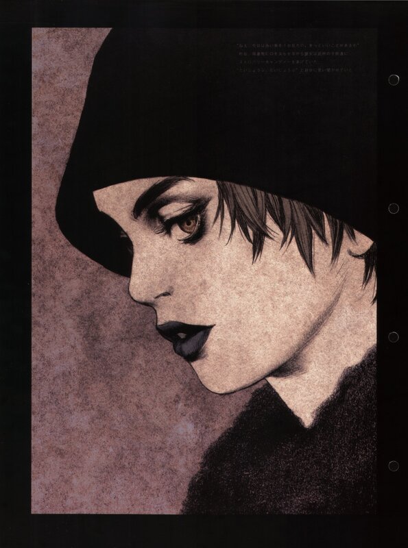 woman in black hat portrait