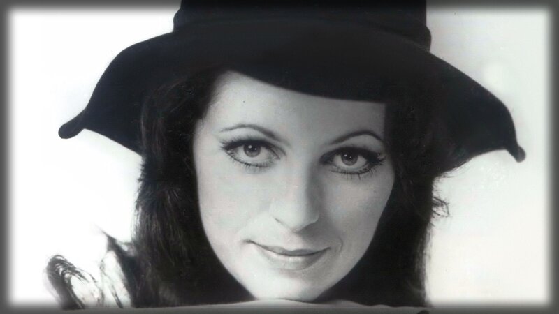 woman in black hat portrait