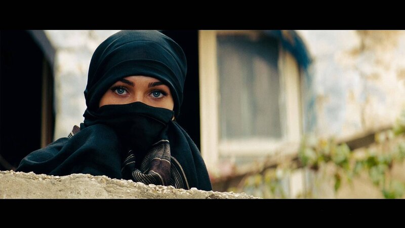 Woman in Black Headscarf — Dramatic
