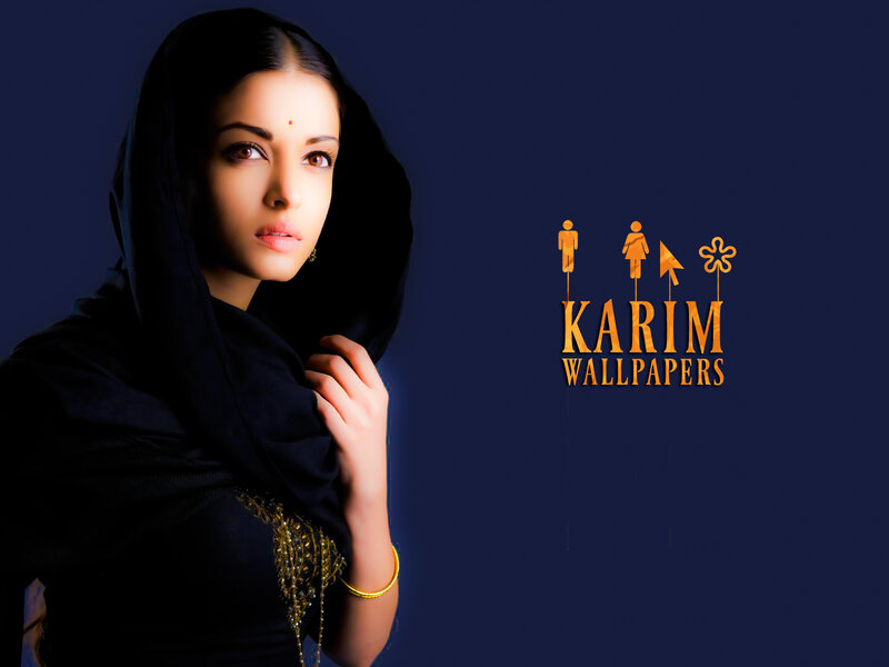 Woman in Black Hijab — Blue, Dramatic