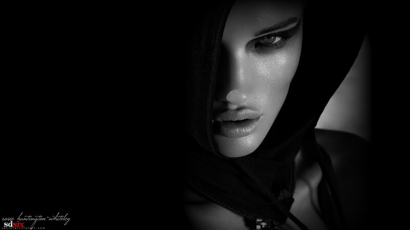 woman in black hood