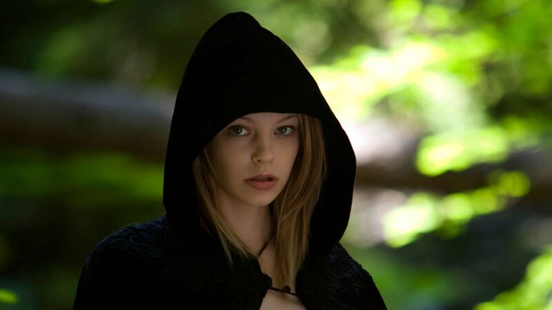 Woman in Black Hood — Dramatic, Afternoon
