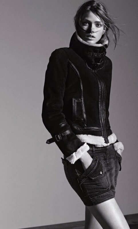woman in black jacket