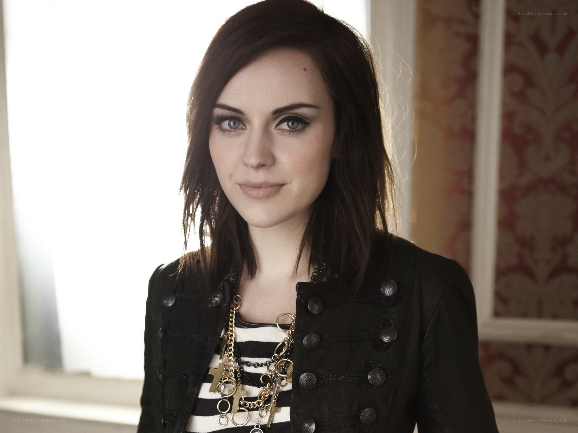 woman in black jacket