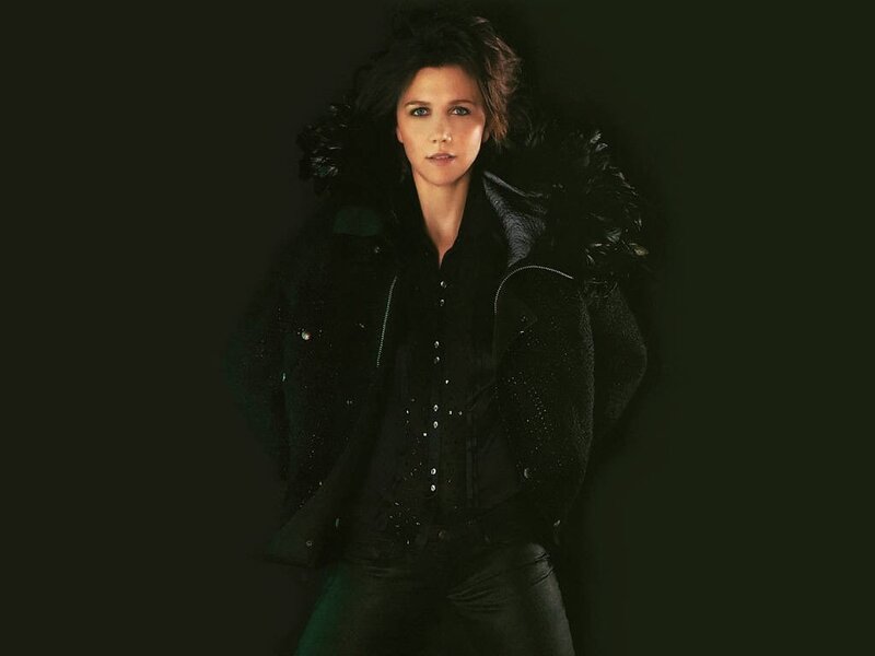 woman in black jacket