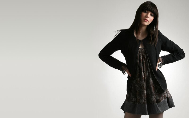 Woman in Black Jacket — Confident, Photograph, Dress