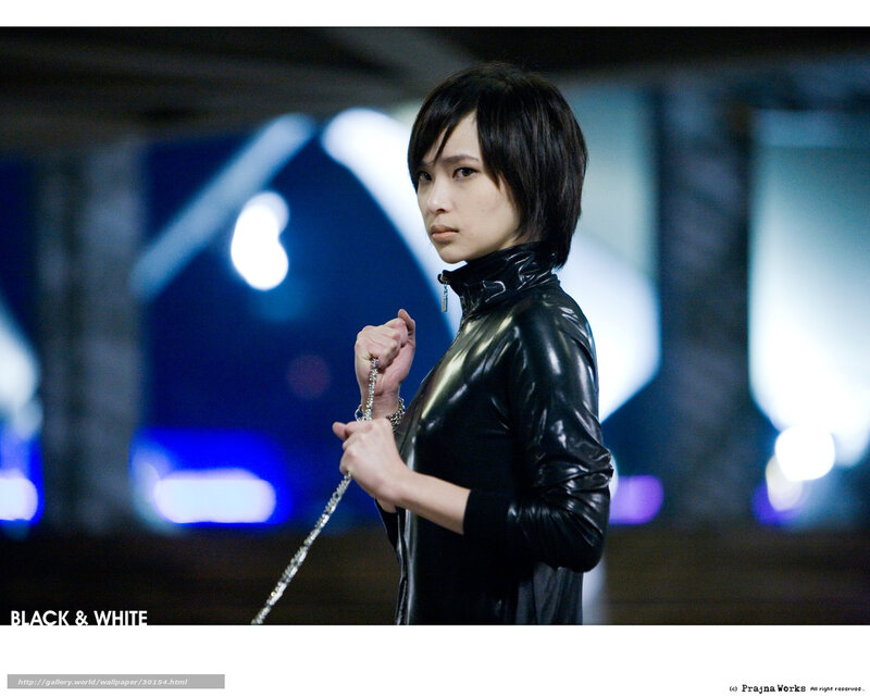 Woman in Black Jacket — Dramatic, Night, Photograph, Chain