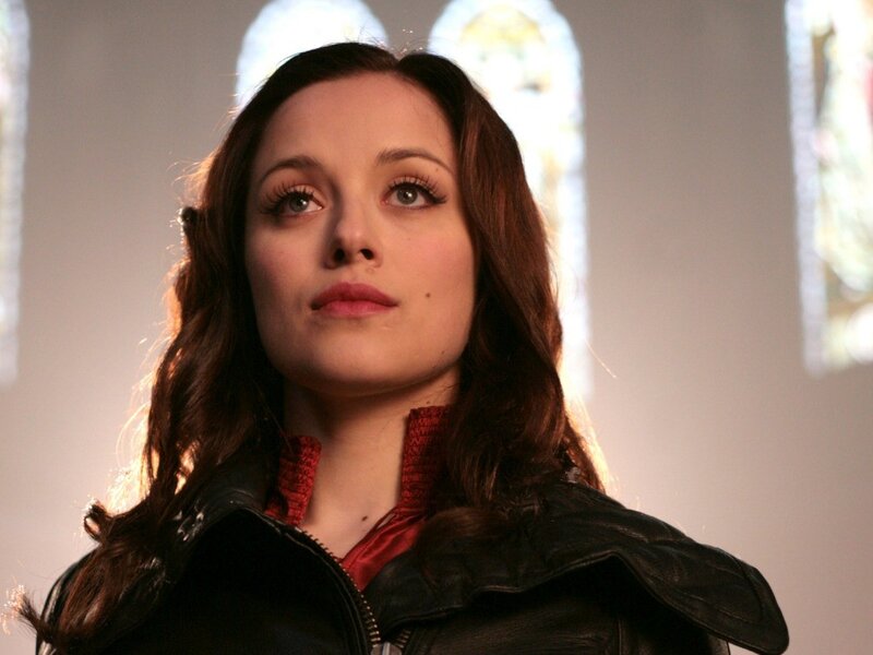 Woman in Black Jacket — Serious, Photograph, Stained Glass