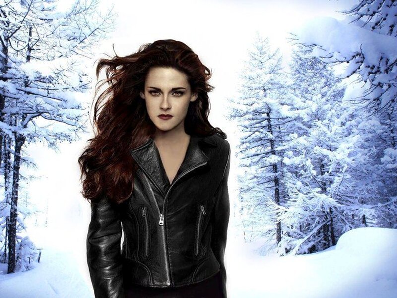 Woman in Black Jacket — White