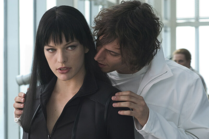 woman in black jacket with man