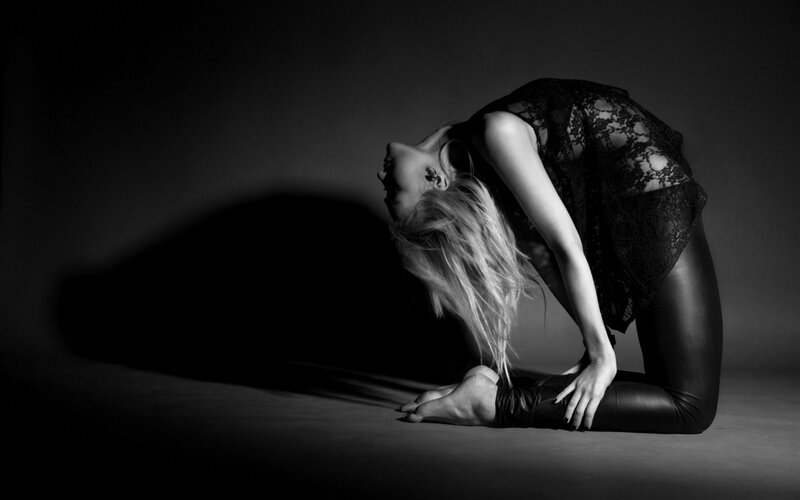 Woman in Black Lace — Dramatic, Photograph, Lady