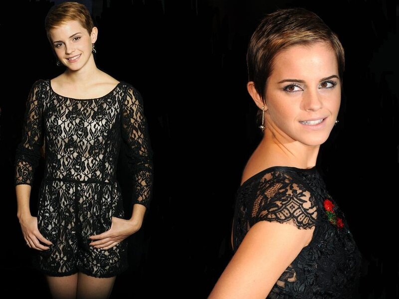 Woman in Black Lace Dress — Neutral, Photograph