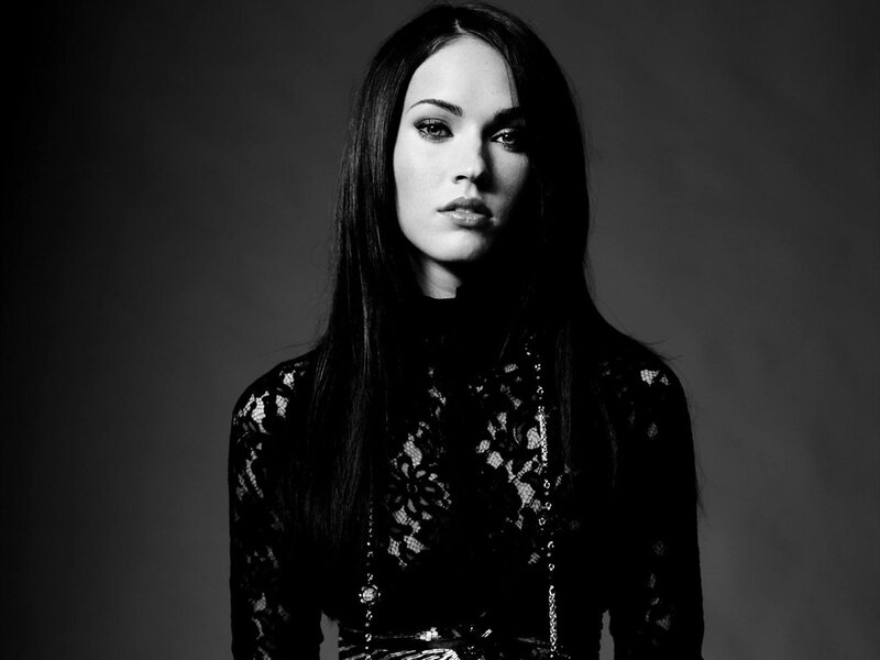 woman in black lace top
