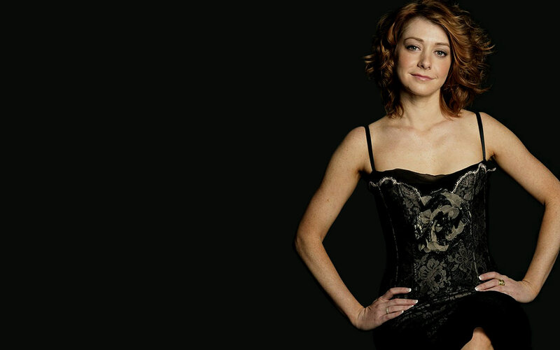 woman in black lace top