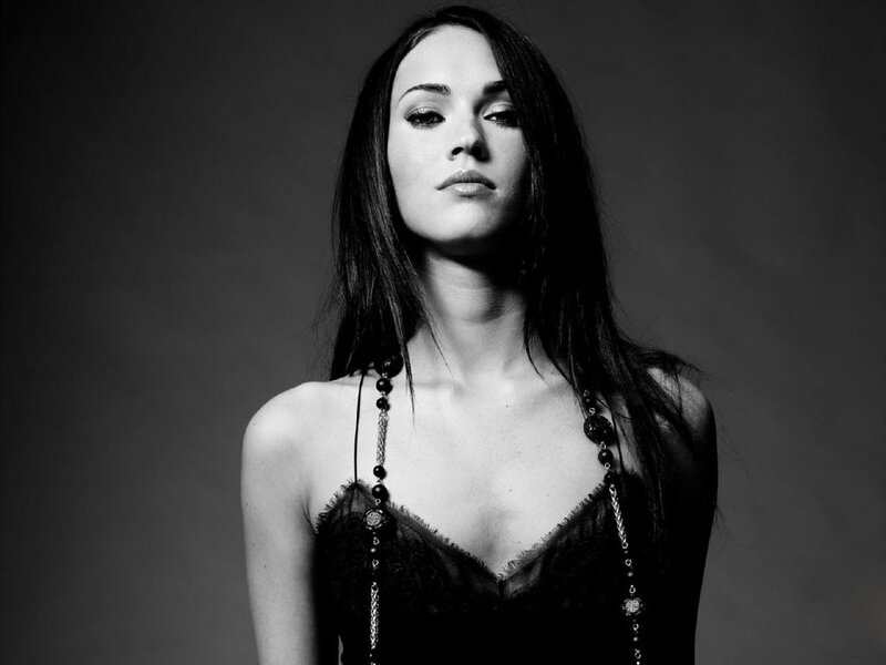 woman in black lace top