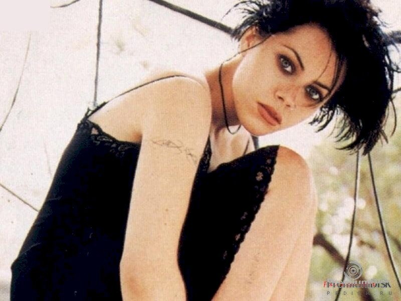 woman in black lace top