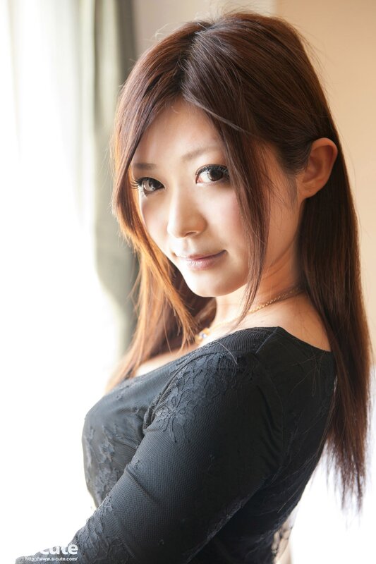 woman in black lace top