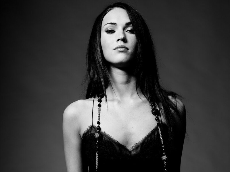 woman in black lace top