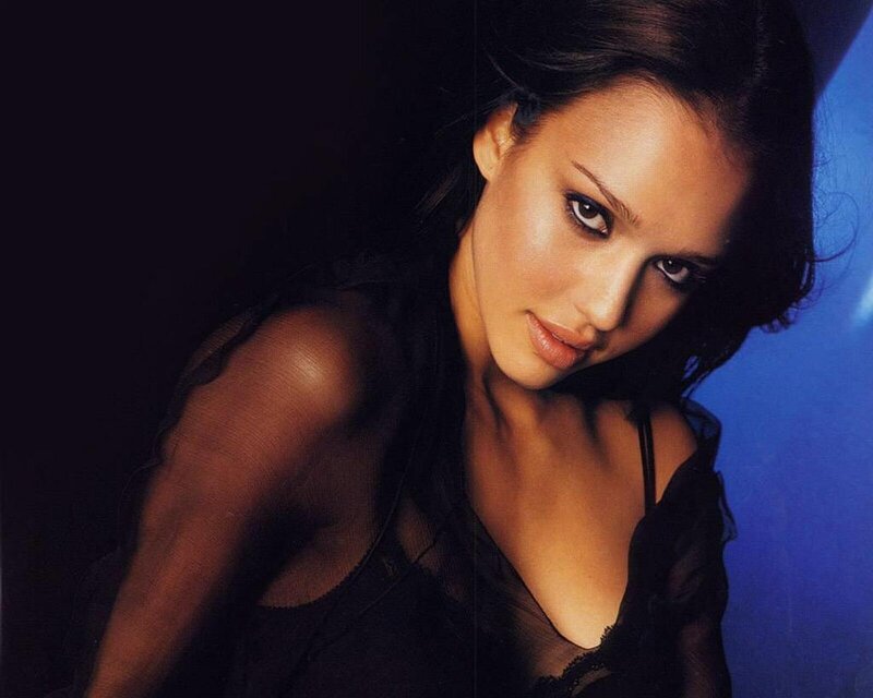 woman in black lace top