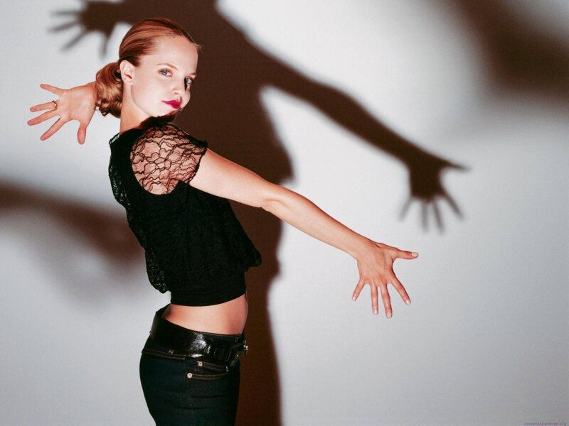 woman in black lace top