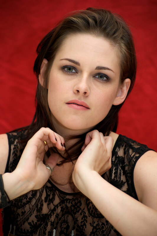 woman in black lace top