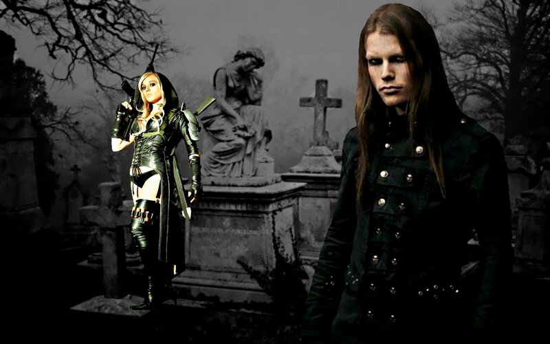 Woman in Black Leather — Dark, Night