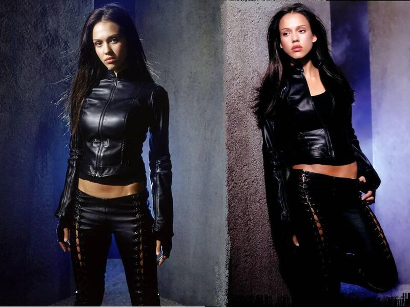 Woman in Black Leather — Dramatic, Photograph, Leather Jacket, Pants