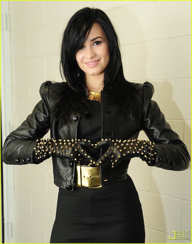 woman in black leather jacket