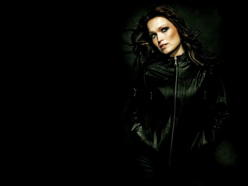woman in black leather jacket