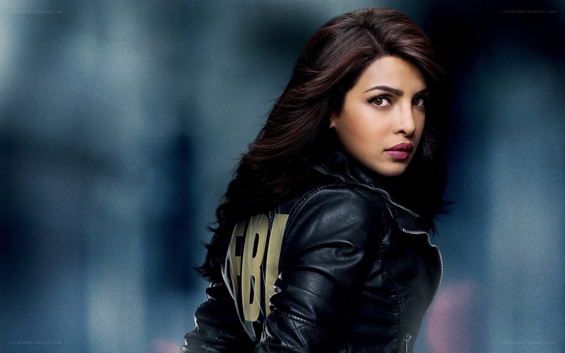 woman in black leather jacket