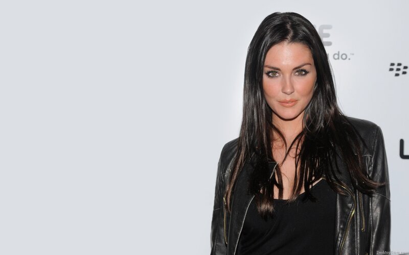 woman in black leather jacket