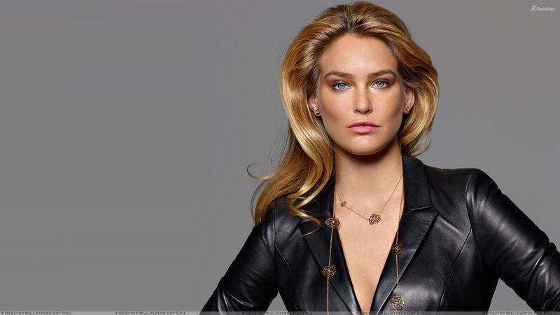 woman in black leather jacket