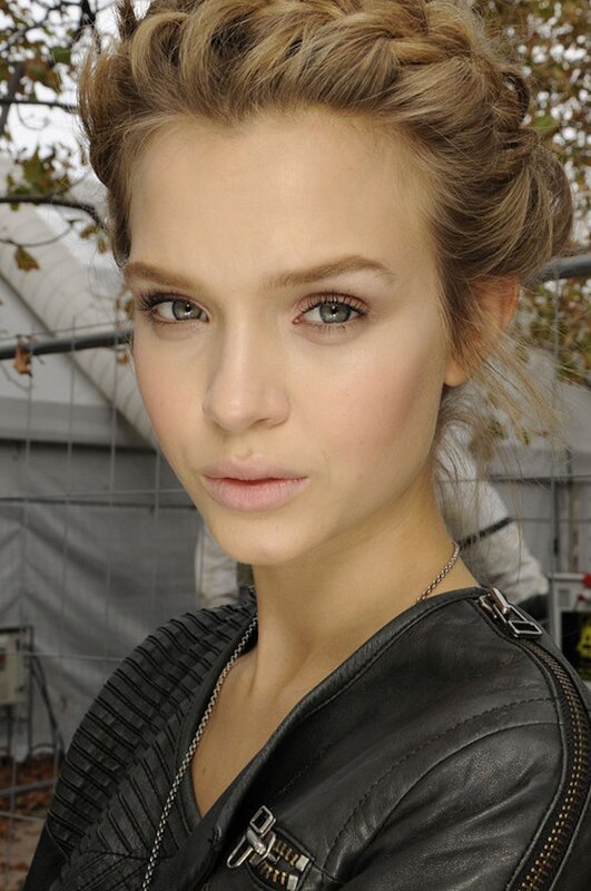 woman in black leather jacket
