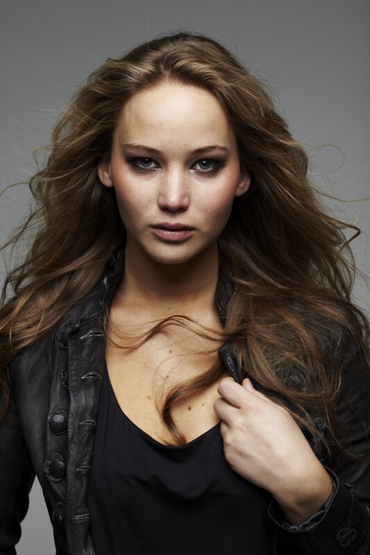 woman in black leather jacket