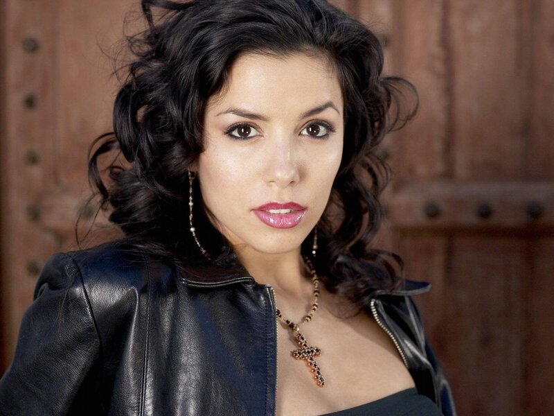 woman in black leather jacket