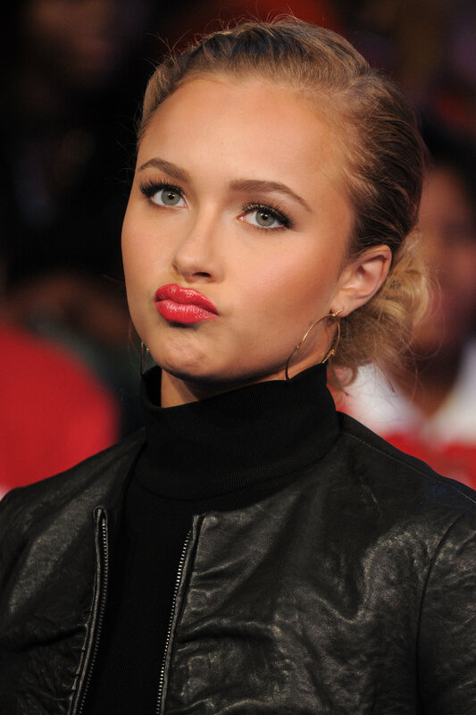 woman in black leather jacket